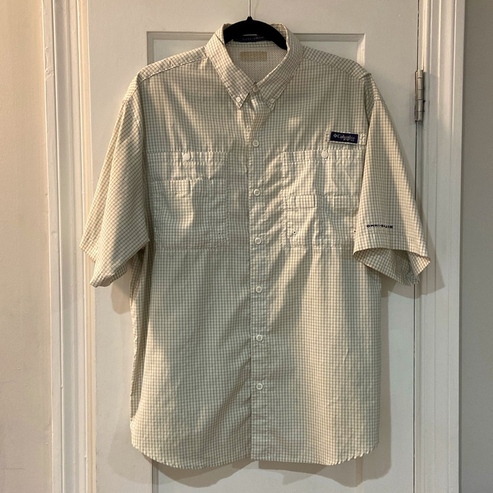 Columbia Men’s PFG Shirt | Button Down Short Sleeve | Size M